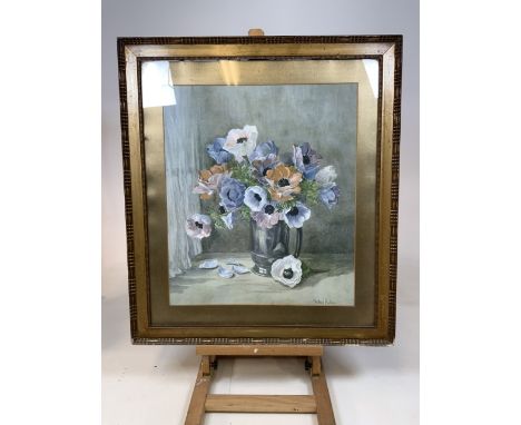 Winfred Walker print of annenomies in gilt frame.  W:64cm x H:72cm