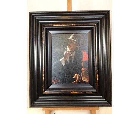 Fabian Perez ( Born 1967) â€˜Hollywood Nightsâ€™ Limited edition giclee print on canvas, no 12/195 image size W:21cm x H:29cm