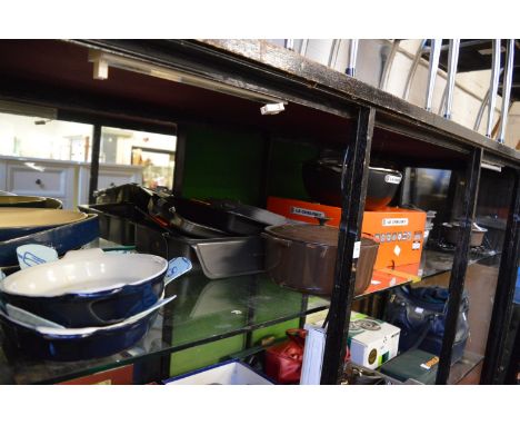 A quantity of Le Creuset cookware and similar items, some unused.