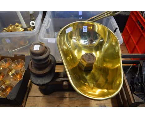 Kitchen scales and weights etc.