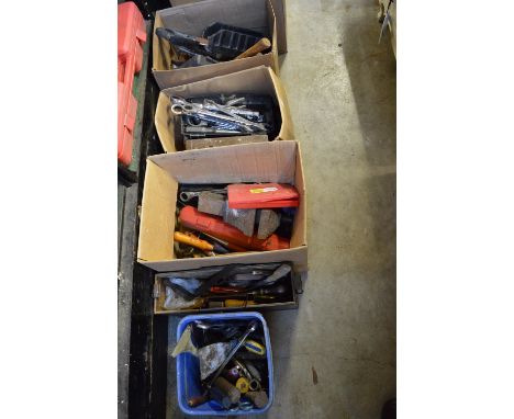 A quantity of hand tools.