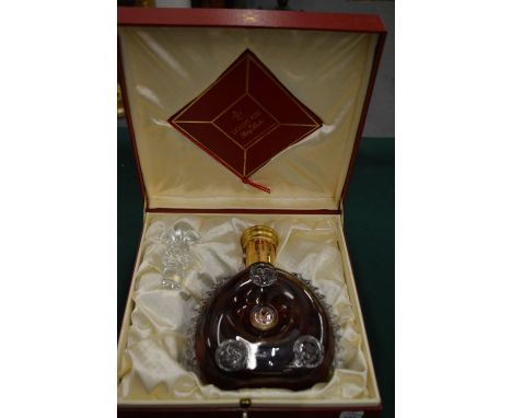 Remy Martin Louis XIII Grande Champagne Cognac housed  in the original Baccarat crystal decanter with original gilt tooled bo
