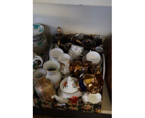 A mixed lot of assorted ceramics to include a Chinese eggshell porcelain tea service, etc.