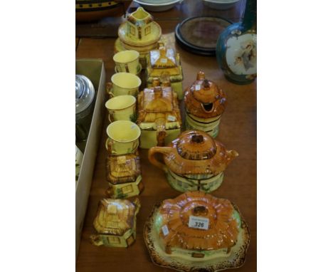 A Keel Street Pottery cottage ware tea service.