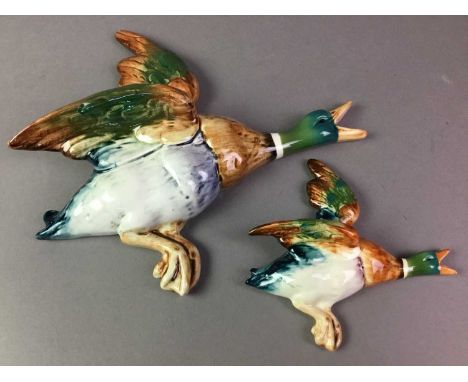 BESWICK, GRADUATED SET OF FOUR FLYING DUCKS CIRCA 1950-59 models 5961, 5962, 5963, and 5964, impressed marks to reverse27cm t