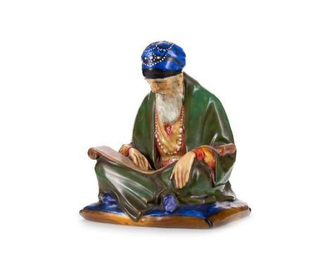 CHARLES NOKE FOR ROYAL DOULTON, A SCRIBE CIRCA 1918-38 HN 305, stamped and painted Potted by Doulton &amp; Co marks to base, 