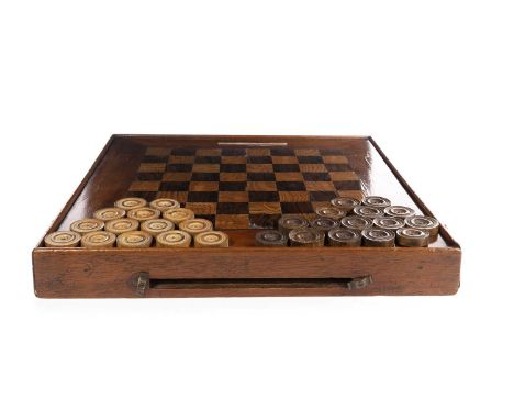 Set of 1890's 28 pc Antique Ebony & Bone Dominoes