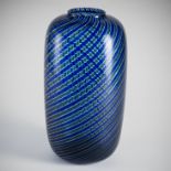 Große Venini Vase "A Canne Retorte"