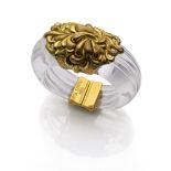 Vintage Armreif Inna Citrine "Chrysantheme"