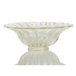 Große Vintage Glasschale