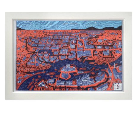 Sir Grayson Perry CBE, RA (1960-), Our Town screenprint on plastic39.5 x 60.5cmVery nice condition throughout. Please note, t