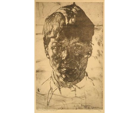 § Sir Stanley Spencer CBE, RA (1891-1959) Self-portraitinscribed 'STANLEY SPENCER - Self Portrait' (lower left); numbered 74/