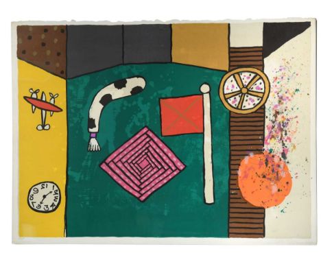 § Alan Davie (1920-2014) Magic Picture No.1signed and dated 'alan Davie 77' (lower right); A/Plithograph57 x 77cm