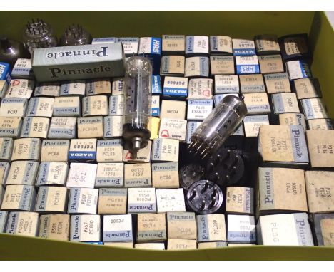 Approximately 110 new old stock radio and tv valves. Not available for in-house P&amp;P, contact Paul O'Hea at Mailboxes on 0