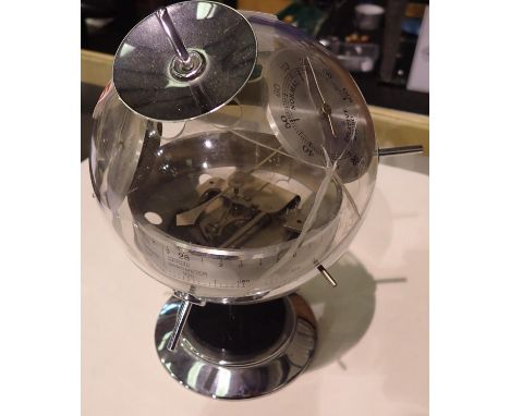 West German barometer hydrometer Perspex case cracked. Not available for in-house P&amp;P, contact Paul O'Hea at Mailboxes on