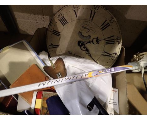Mixed items including a wall clock, camping chairs etc. Not available for in-house P&amp;P, contact Paul O'Hea at Mailboxes o