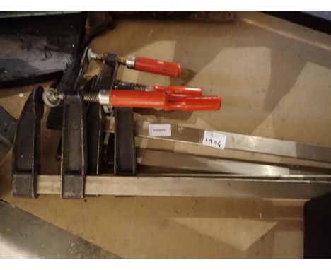 Two pairs of sash clamps 90 cm and 110 cm. Not available for in-house P&amp;P, contact Paul O'Hea at Mailboxes on 01925 65913