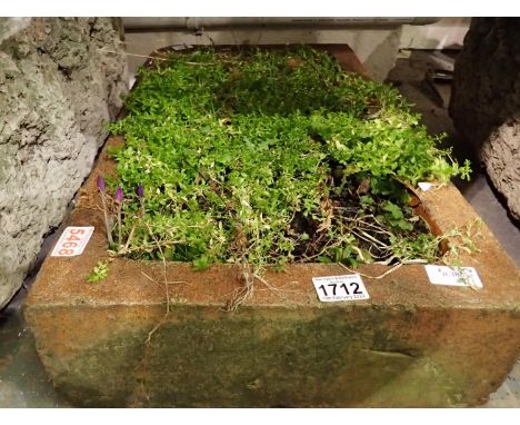 Large ceramic trough, 66 x 38 cm. Not available for in-house P&amp;P, contact Paul O'Hea at Mailboxes on 01925 659133 