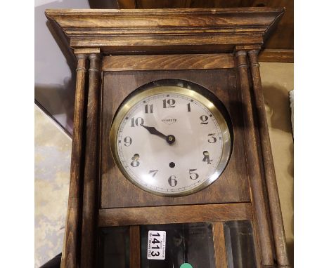 Vidette chiming wall clock appears complete. Not available for in-house P&amp;P, contact Paul O'Hea at Mailboxes on 01925 659