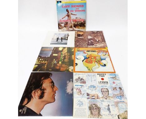 Vintage LPs, comprising Floyd Wish You Were Here, The Who Meaty Beaty Big and Bouncy, David Bowie The Rise and Fall of Ziggy 