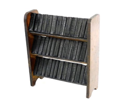 William Shakespeare. The Works, forty volumes, miniature, tooled back cloth, published by Allied Newspapers Limited, London, 