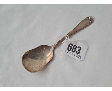 A long handled caddy spoon, B'ham 1920 by D.P &amp; Co
