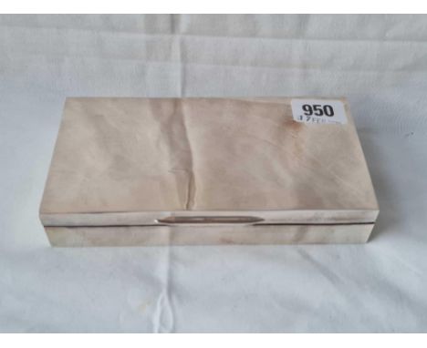 A plain oblong cigarette box, cedar interior - 6.5" wide - London 1925?