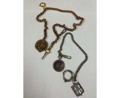 Vintage pocket watch chains x2 