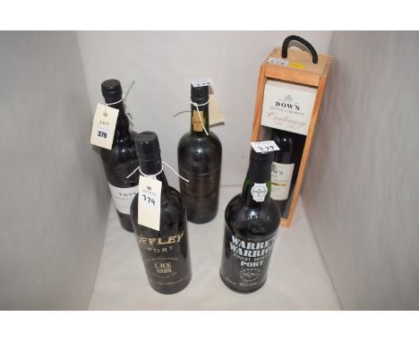 A collection of five bottles of Port, comprising: Taylor's Late Bottled Vintage 1999; Quinta Da Roeda 1967 Vintage Port; Both