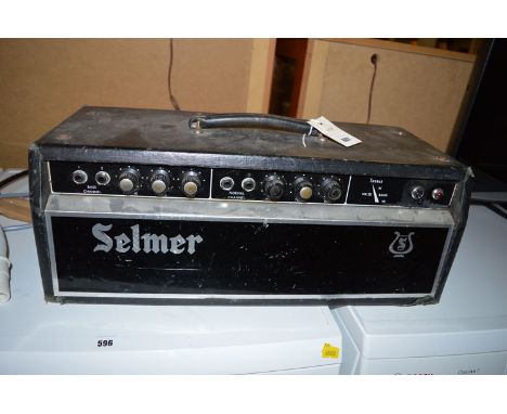 A Selmer Treble 'n' Base Mk III 50 watt guitar amplifier head.