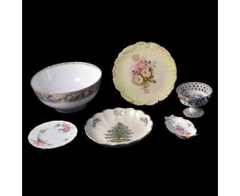 Paragon bone china cabinet cup and saucer; small collection of Derby Posies pattern tableware; and sundry collections china.