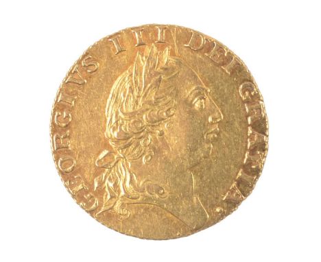 A George III Gold Spade Guinea, 1787, obverse Laureate portrait of King George III right, reverse crowned and quartered spade