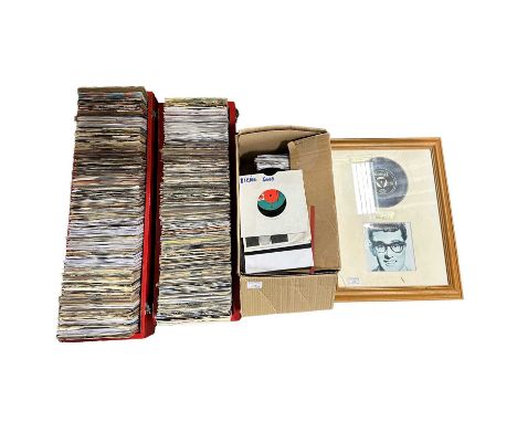 A large collection of 7 inch records, 1950s to 1980s, to include ABBA, Adam Ant, Alice Cooper, The Beatles, Fleetwood Mac, Cy