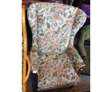 TAPESTRY STYLE ARMCHAIR