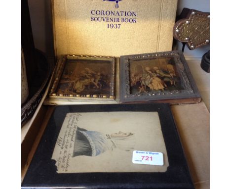 1937 CORONATION BOOK, TWO CHRISTOLEUMS AND PORTRAIT    H3