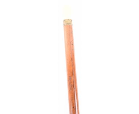 ^ Scarce British military company sergeant majors pace stick c.1880-1900, 36”, stamped Geo. Potter &amp; Co. Aldershot, with 