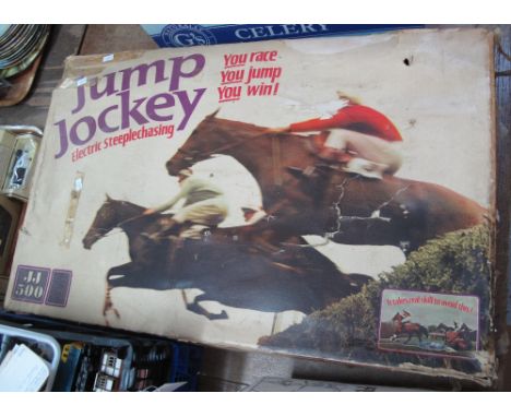 Vintage Jump Jockey electric steeple chasing game in original box.(B.P. 24% incl. VAT)