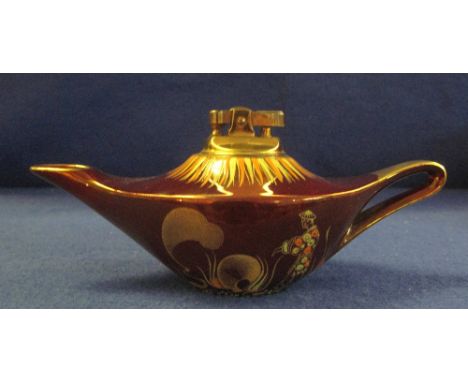 Carlton ware 'Rouge Royale' magic lamp design table lighter, printed and impressed marks.(B.P. 24% incl. VAT) 