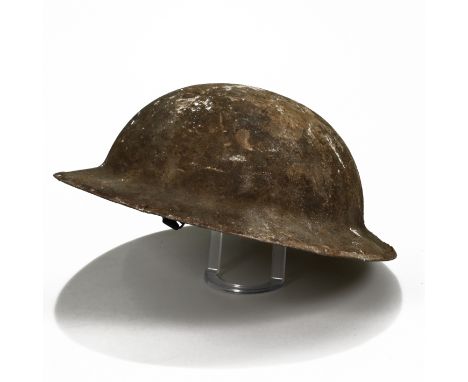 World War One 2nd Pattern British Brodie tin helmet of 204234 Private (Acting Lance Corporal) Harry Cecil Emes Cox (1884-1964