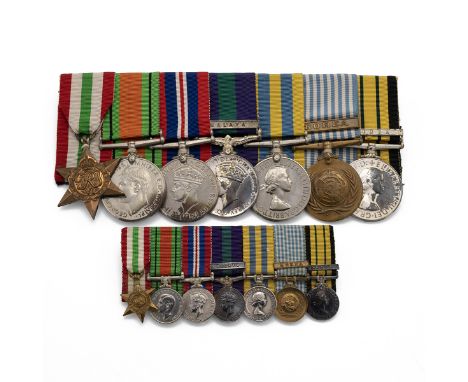 Medals (7) of 335591 Major John James Brindley Bettington of the King’s Shropshire Light Infantry. Italy Star, Defence Medal 