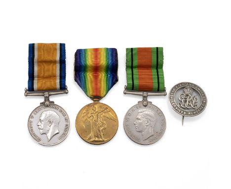 Medals (3) of G-30755 Private George Victor Goddard of the Royal West Kent Regiment. British War Medal 1914-1920, Allied Vict