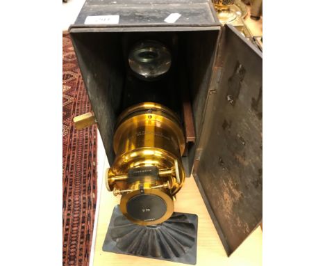 A Riley Brothers Ltd "The Praestantia" magic lantern together with ten boxes of assorted slides mainly on scientific themes C