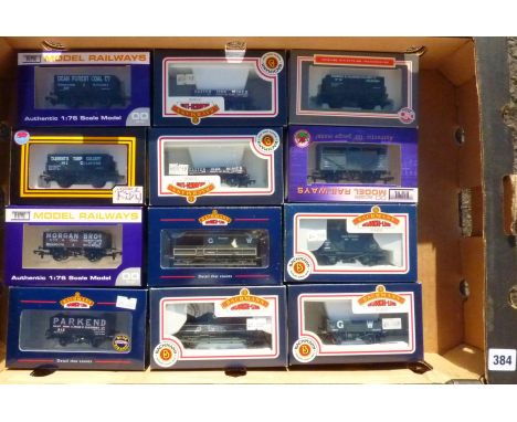 BACHMANN / DAPOL 12 X 00 GAUGE BOXED FREIGHT WAGONS MOST PRE GROUPING / PO WAGONS