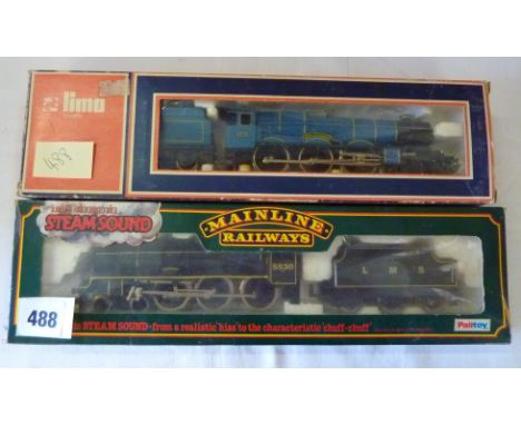 MAINLINE 37-082 PATRIOT WITH 'STEAM SOUND' BOX A/F & LIMA KING CLASS 6009 IN BLUE