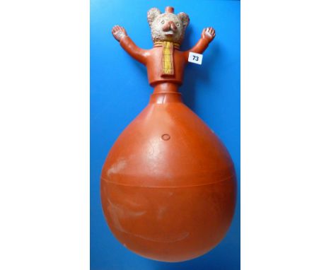 OLD RUPERT BEAR BOUNCY RUBBER HOPPER