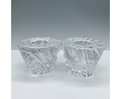 Elegant clear crystal, features a textured Icy pattern. Orrefors etched backstamp. Issued: 20th centuryDimensions: 3.25''H x 