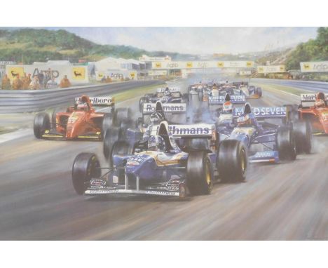 After Alan Fearnley (British b.1942). Triple Achievement, limited edition print 93/850, signed by the artist and David Coulth