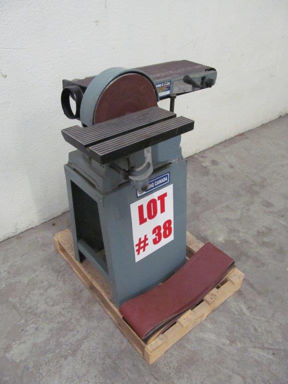 KING 6'' BELT & 9'' DISC SANDER, MODEL KC706L, 110V/1PH/60C LOCATION