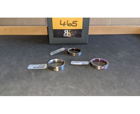 3 off assorted diamond &amp; titanium rings with RRP from £208 - £260 per ring. Total RRP £685This is the second in a series 