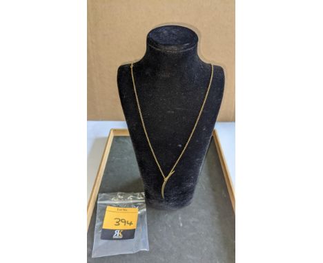 Silver &amp; 18ct yellow gold plated long pendant on chain RRP £275This is the second in a series of three sales which collec